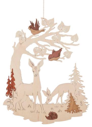 Fensterbild rehe erzgebirge - fensterbild,