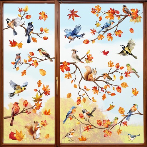 Fensterbilder ahornblätter - fensterbilder,