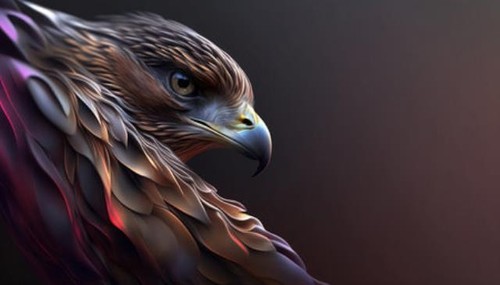 Wandbild abstract eagle - wandbild:,