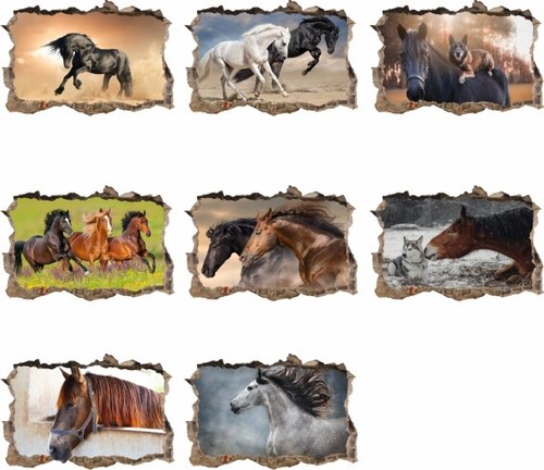 140cm pferd sticker 3d - ,