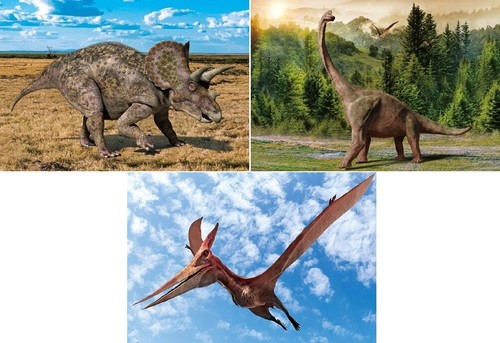 Ansichtskarte dinosaurier - d,