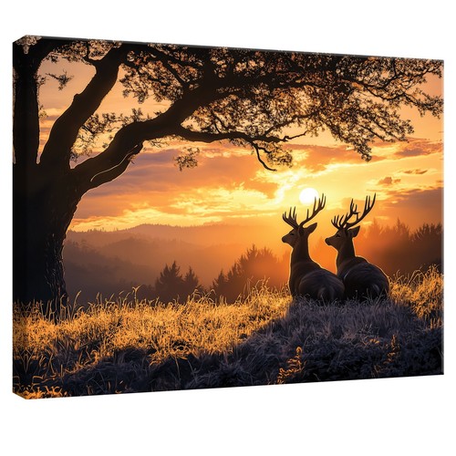 Leinwand bilder hirsch - leinwand,