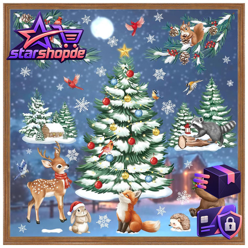 Fensterbilder weihnachtsbaum - fensterbilder,