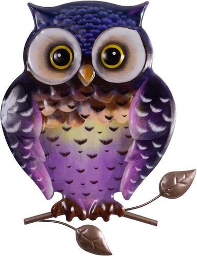 Metall wand deko - metall, owl