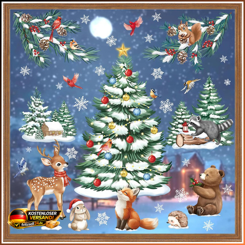 Fensterbilder weihnachtsbaum - fensterbilder,