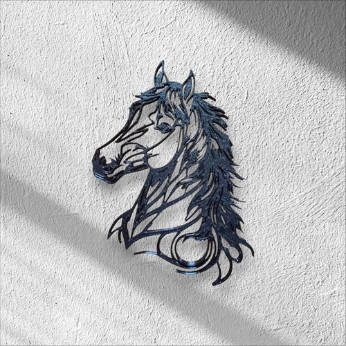 Druck wanddeko silhouette - 3d,